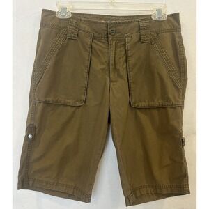 NIKE ACG All Conditions Roll Tab Bermuda Shorts Brown Women's Size 2 Outdoor